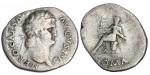 Roman Imperial. Nero (54-68). AR Denarius, 64-65. 3.15 gms. Laureate head right, rev. Roma seated le