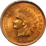 1899 Indian Cent. MS-67+ RD (PCGS).