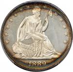 1889 Liberty Seated Half Dollar. Proof-63 (PCGS).