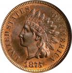 1875 Indian Cent. MS-65 RB (NGC). OH.