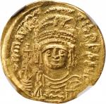 MAURICE TIBERIUS, 582-602. AV Solidus (4.48 gms), Constantinople Mint, 10th Officinae.