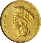 1854-O Three-Dollar Gold Piece. EF-40 (NGC).