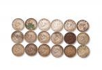 1914年民国三年袁世凯像壹圆银币一组十八枚，美品 RMB: 12,000-15,000      