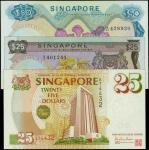 新加坡货币发行局25元、50元