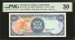 1985年特立尼达和多巴哥中央银行100元。TRINIDAD & TOBAGO. Central Bank. 100 Dollars, ND (1985). P-40a. PMG Very Fine 