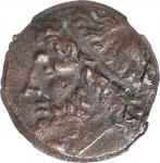 263-218年西西里岛。雪城。希伦二世。 SICILY. Syracuse. Hieron II, 275-215 B.C. AE Litra, 263-218 B.C. NGC Ch VF.