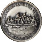 1926 New Jersey Sesquicentennial Celebration. Silver-Plated Bronze. 38 mm. HK-674, Baker-E324. Rarit