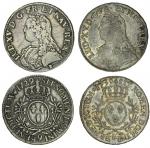 France, Louis XV (1715-74), Ecus (2), 1729, Rennes, 1739, Tours (KM 486.7, 486.26), about very fine 