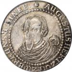 GERMANY. Brunswick-Wolfenbuttel. Taler, ND (ca. 1652). Goslar Mint. Augustus II. PCGS AU-55 Gold Shi