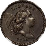 1794 Liberty Cap Half Cent. C-9. Rarity-2. High-Relief Head. AU-55 BN (NGC).