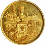 1883 California Agricultural Society Award Medal. Gold. 38 mm. 33.61 grams. Harkness Ca-21. Specimen