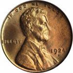 1924-D Lincoln Cent. MS-65 RB (PCGS).