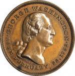 1799 (ca. 1860) Washingtons Tomb Medal. First Obverse / First Reverse. Copper. 32 mm. Musante GW-318