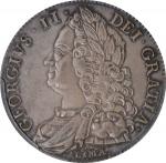 GREAT BRITAIN. Crown, 1746-LIMA Year D.NONO. London Mint. George II. PCGS AU-55.