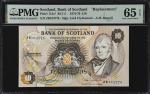 SCOTLAND. Bank of Scotland. 10 Pounds, 1977. P-113a*. RC1-5. Replacement. PMG Gem Uncirculated 65 EP
