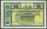 North of Scotland and Town and County Bank Limited, £5, 1 March 1921, serial number A 0386/0794, blu
