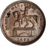 1863 Washington Equestrian Statue / The Union Must And Shall Be Preserved. Fuld-175/400 a. Rarity-3.