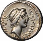 ROMAN REPUBLIC. Q. Sicinius and C. Coponius. AR Denarius, Military mint in the East, moving with Pom