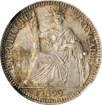 1899-A年坐洋壹角银币。巴黎造币厂。FRENCH INDO-CHINA. 10 Cents, 1899-A. Paris Mint. NGC MS-63.