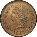 1813 Classic Head Cent. Sheldon-293. Rarity-2. Mint State-65 BN (PCGS).