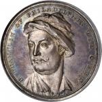 1777 B. Franklin of Philadelphia medal. Betts-547. Silver. Unidentified English medalist. 45.2 mm. 7