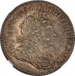 Great Britain. 1723. Silver. NGC MS63. AU. Shilling. George I Silver Shilling