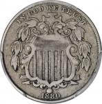1880 Shield Nickel. Proof-35 (PCGS).