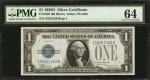 Fr. 1604. 1928D $1 Silver Certificate. PMG Choice Uncirculated 64.