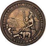 1909 California State Agricultural Society Award Medal. Silver. 45 mm. Harkness Ca-24. Awarded to G.