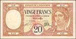 NEW HEBRIDES. Banque de lIndo-Chine. 20 Francs, ND (1941). P-6. Very Fine.