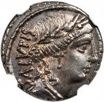 ROMAN REPUBLIC. Mn. Acilius Glabrio. AR Denarius (3.97 gms), Rome Mint, ca. 49 B.C.