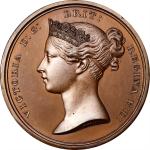 1840 Victoria Royal Medal. Copper, Bronzed. Small Size. BHM-1976, Jamieson Fig. 31. MS-66 BN (NGC).