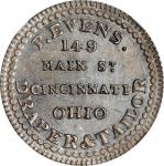 1830年代俄亥俄州辛辛那提银章 NGC MS 64 OHIO. Cincinnati. Undated (1830s) Platt Evens.