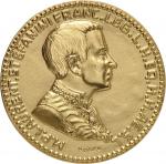 MONACO Albert II (2005 à nos jours). Médaille d’Or, fonte, M. L’Ambassadeur Laurent Stéfanini, anniv