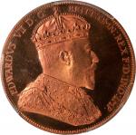 1901年臆造香港一圆钱币。伦敦铸币厂。(t) HONG KONG. Copper Fantasy Dollar, Dated 1901. London Mint. Edward VII. PCGS 