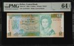 BELIZE. Lot of (3). Central Bank of Belize. 1, 2 & 5 Dollars, 1990. P-51, 52a & 53a. PMG Choice Unci