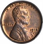 1914-D Lincoln Cent. MS-63 RB (PCGS).