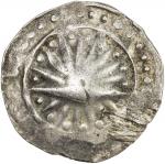 MINEMAW: AR unit (9.74g), possibly 8th century or later, Mahlo—, Htun-226, rising sun, 8 points abov