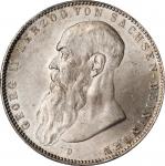GERMANY. Saxe-Meiningen. 5 Mark, 1908-D. Munich Mint. PCGS MS-64+ Gold Shield.