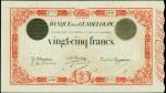 GUADELOUPE. Banque de la Guadeloupe. 25 Francs, ND (1920-44). P-8. PMG Very Fine 30 Net. Rust.