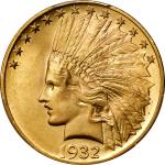 1932 Indian Eagle. MS-66 (PCGS).