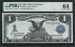 Lot of (4). Fr. 226a. 1899 $1 Silver Certificates. PMG Choice Uncirculated 63 & 64. Consecutive. Cut