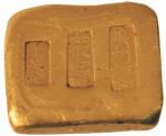 CHINA, ANCIENT CHINESE COINS, Sycees / Ingots, Republic: Gold 2-Taels Square Ingot, 62.2g. Very fine