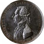 FRANCE. Marquis de Lafayette Bronze Medal, 1791. PCGS SPECIMEN-63 Brown Gold Shield.
