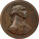 Circa 1859 Sansom Medal. Presidency Relinquished. U.S. Mint restrike. Musante GW-59, Baker-72A, Juli