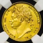 GREAT BRITAIN George IV ジョージ4世(1820~30) Sovereign 1822 NGC-XF Details“Harshly Cleaned“ 洗浄 VF+