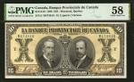 CANADA. Banque Provinciale du Canada. 10 Dollars, 1928. CH #615-14-16. PMG Choice About Uncirculated