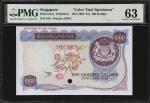 1967-73年新加坡货币发行局壹佰圆。试色样票。SINGAPORE. Board of Commissioners of Currency. 100 Dollars, ND (1967-73). P