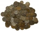 Hong Kong, lot of 168x 1cents coins, 1860's to 1930's (Queen Victoria to King George V), consists on
