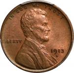 1913-D Lincoln Cent. MS-63 RB (PCGS).